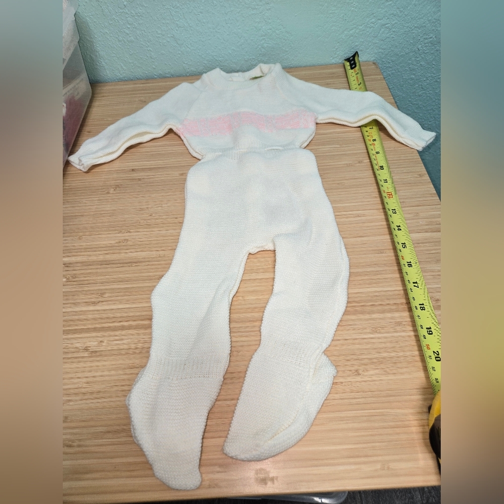 Cozy White and Pink Kids One Piece